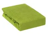 Prześcieradło Frotte z gumką 220x200 Zielone Jabłuszko 036
